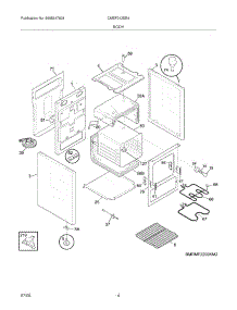 05 - Body parts for Frigidaire Range CMEF212EB4 from AppliancePartsPros.com