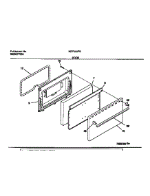 05 - Door parts for Frigidaire Range MEF300PBDF from AppliancePartsPros.com
