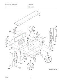 03 - Backguard parts for Frigidaire Range CMEF212EQ1 from AppliancePartsPros.com