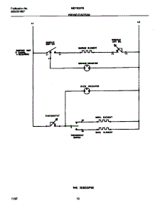 06 - Wiring Diagram parts for Frigidaire Range MEF302PBWK from AppliancePartsPros.com
