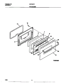 04 - Top / Drawer parts for Frigidaire Range MEF303PCWG from AppliancePartsPros.com