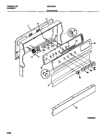 02 - Backguard parts for Frigidaire Range MEF305PBWA from AppliancePartsPros.com