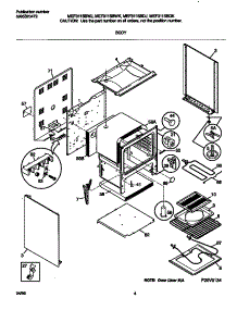 03 - Body parts for Frigidaire Range MEF311SBWJ from AppliancePartsPros.com