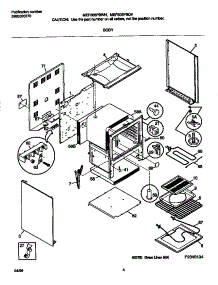 03 - Body parts for Frigidaire Range MEF305PBWJ from AppliancePartsPros.com