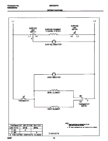06 - Wiring Diagram parts for Frigidaire Range MEF305PBWG from AppliancePartsPros.com