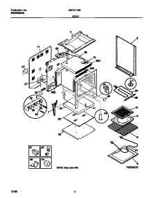 03 - Body parts for Frigidaire Range MEF311SBDB from AppliancePartsPros.com
