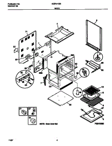 03 - Body parts for Frigidaire Range MEF311SBWH from AppliancePartsPros.com
