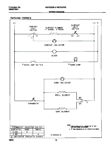 07 - Wiring Diagram parts for Frigidaire Range MEF322SBWD from AppliancePartsPros.com