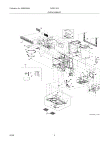 03 - Oven,Cabinet parts for Frigidaire Microwave CMWV150KWA from AppliancePartsPros.com