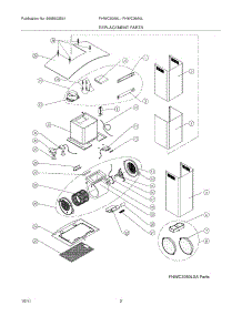03 - Recommended Spare Parts parts for Frigidaire Hood FHWC3060LSA from AppliancePartsPros.com