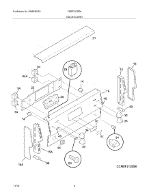 03 - Backguard parts for Frigidaire Range CMEF212EB6 from AppliancePartsPros.com