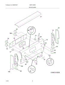 03 - Backguard parts for Frigidaire Range CMEF212ESE from AppliancePartsPros.com