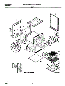 04 - Body parts for Frigidaire Range MEF301PBWD from AppliancePartsPros.com