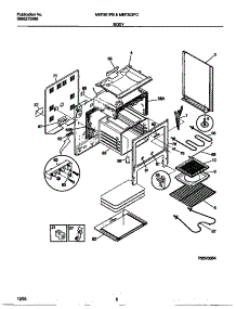 04 - Body parts for Frigidaire Range MEF303PCDC from AppliancePartsPros.com