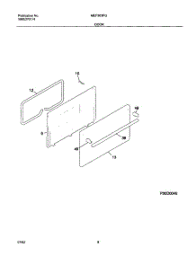 09 - Door parts for Frigidaire Range MEF303PGDD from AppliancePartsPros.com