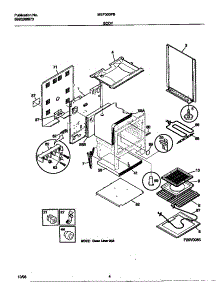 03 - Body parts for Frigidaire Range MEF305PBWE from AppliancePartsPros.com
