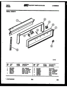 05 - Backguard parts for Frigidaire Range VE30BW4 from AppliancePartsPros.com