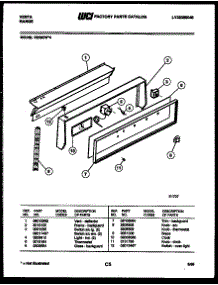 04 - Backguard parts for Frigidaire Range VE30CW4 from AppliancePartsPros.com