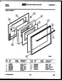 06 - Door Parts parts for Frigidaire Range VE30CW4 from AppliancePartsPros.com