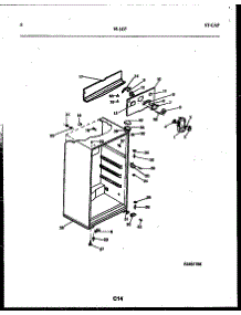 03 - Cabinet Parts parts for Frigidaire Refrigerator 95-1437-23-04 from AppliancePartsPros.com