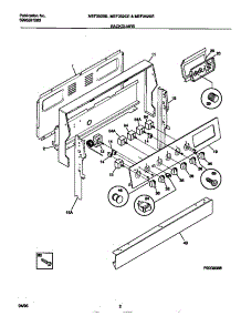 02 - Backguard parts for Frigidaire Range MEF352SEWA from AppliancePartsPros.com
