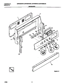 02 - Backguard parts for Frigidaire Range MEF355BGDA from AppliancePartsPros.com
