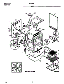 03 - Body parts for Frigidaire Range MEF356BFWB from AppliancePartsPros.com