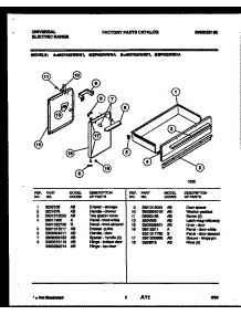 03 - Door And Drawer Parts parts for Frigidaire Range MEF402WBW1 from AppliancePartsPros.com