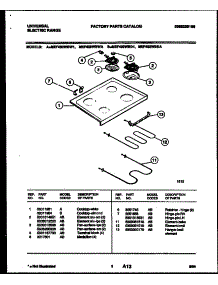 05 - Cooktop And Broiler Parts parts for Frigidaire Range MEF402WBW1 from AppliancePartsPros.com