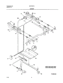 11 - Burner parts for Frigidaire Range MGF303PGWG from AppliancePartsPros.com