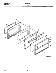 06 - Door parts for Frigidaire Range MGF312SBWC from AppliancePartsPros.com