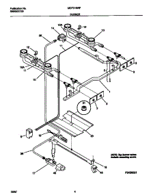 03 - Burner parts for Frigidaire Range MGF316WFSB from AppliancePartsPros.com