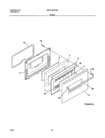 11 - Door parts for Frigidaire Range MGF316WGSH from AppliancePartsPros.com