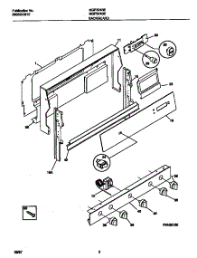02 - Backguard parts for Frigidaire Range MGF324BEWC from AppliancePartsPros.com