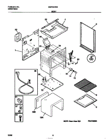 04 - Body parts for Frigidaire Range MGF324WBSE from AppliancePartsPros.com