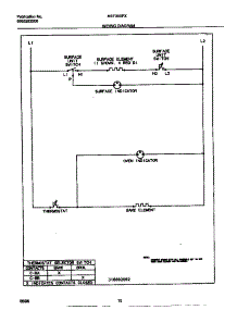 06 - Wiring Diagram parts for Frigidaire Range MEF300PXWA from AppliancePartsPros.com