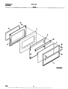 05 - Door parts for Frigidaire Range MEF311SBDF from AppliancePartsPros.com