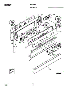 02 - Backguard parts for Frigidaire Range MEF322BBWD from AppliancePartsPros.com