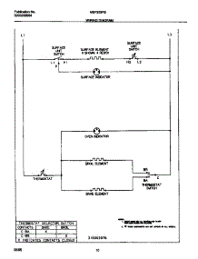 06 - Wiring Diagram parts for Frigidaire Range MEF305PBWB from AppliancePartsPros.com