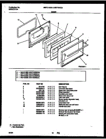 06 - Door Parts parts for Frigidaire Range MEF322BBDA from AppliancePartsPros.com