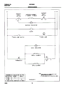 06 - Wiring Diagram parts for Frigidaire Range MEF322BBWD from AppliancePartsPros.com
