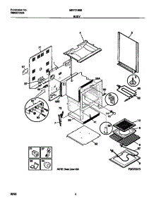 03 - Body parts for Frigidaire Range MEF318BBDB from AppliancePartsPros.com