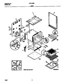03 - Body parts for Frigidaire Range MEF318BBDF from AppliancePartsPros.com