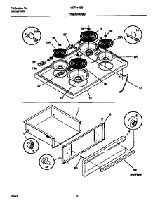 04 - Top / Drawer parts for Frigidaire Range MEF318BBDF from AppliancePartsPros.com