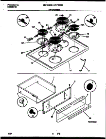 05 - Cooktop And Drawer Parts parts for Frigidaire Range MEF322BBWA from AppliancePartsPros.com