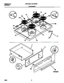 04 - Top / Drawer parts for Frigidaire Range MEF322SBWB from AppliancePartsPros.com