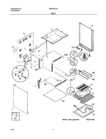 07 - Body parts for Frigidaire Range MEF331BHDB from AppliancePartsPros.com