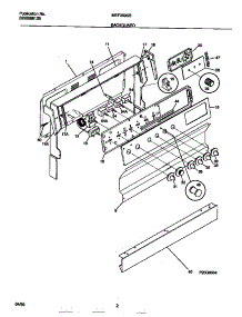 02 - Backguard parts for Frigidaire Range MEF350SBDA from AppliancePartsPros.com