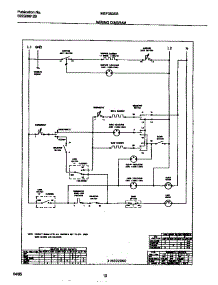 06 - Wiring Diagram parts for Frigidaire Range MEF350SBDA from AppliancePartsPros.com