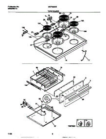 04 - Top / Drawer parts for Frigidaire Range MEF365BEWA from AppliancePartsPros.com